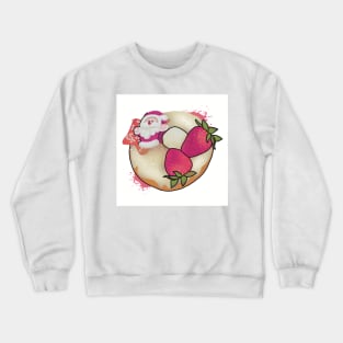 merry christmas donut Crewneck Sweatshirt